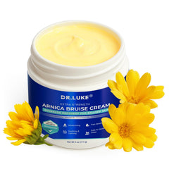 Dr. Luke Arnica Cream dispensing scene highlights easy application for targeted healing