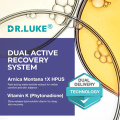 Dr. Luke Arnica Cream demonstrates swelling and discoloration support on the skin