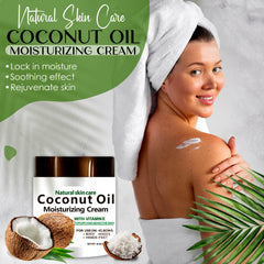 DR MEINAIER Coconut Oil Cream on the face, smooth and revitalized.