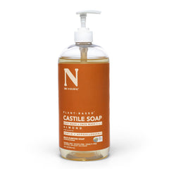 Dr. Natural Castile Soap Almond bottle pour for versatile body and hair care