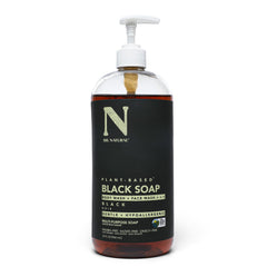 Dr. Natural bottle pours for gentle cleansing on face and body