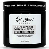 Dr Skin BEAUTY men's wild yam cream bottle for hormone balance and energy.
