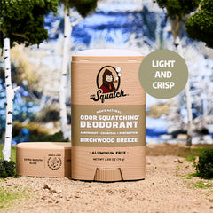 Dr. Squatch arrowroot-charcoal-postbiotics ingredients support natural odor defense