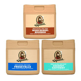 Dr. Squatch Wood Barrel Bourbon body wash pour for rich lather and hydration.