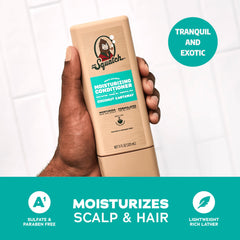 Shampoo lather with jojoba oil and oat protein for scalp comfort