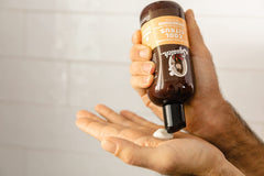 Dr. Squatch Cool Citrus Conditioner label closeup highlighting peppermint for refreshing care.