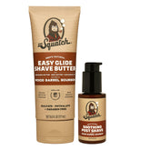 Dr. Squatch Easy-Glide Shave Butter application for a smooth shave