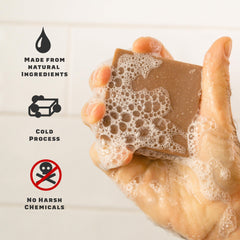 Dr. Squatch Fresh Falls bar displayed for crisp scent and energized mornings.