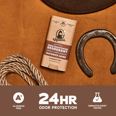 Dr. Squatch Maverick Musk 3-pack packaging highlights aluminum-free protection.