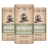 Dr. Squatch Birchwood Breeze deodorant stick provides daily odor protection