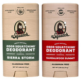 Dr. Squatch Odor-Squatching Sierra Storm bottle for all-day masculine freshness.