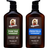 Dr. Squatch Pine Tar Fresh Falls lotion bottle close-up showing 24-hour moisturization