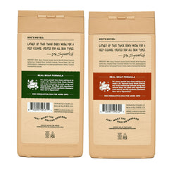 Dr. Squatch Pine Tar label close-up highlighting natural ingredients and allergen-free claim