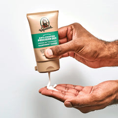 Dr. Squatch Rainforest Rapids bottle closeup showing aluminum- and talc-free formula.