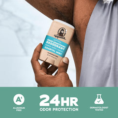 Dr Squatch Rainforest Rapids deodorant bottle showing natural protection scent