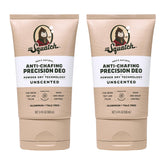 Dr. Squatch Whole Body Deodorant Unscented 2-Pack application shows lotion-like texture for quick dryness.