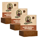 Dr. Squatch Wood Barrel Bourbon soap bar with rich lather for a refreshing shower.