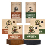 Dr. Squatch Wood Barrel Bourbon soap bar delivering rich lather for daily refreshing cleanse
