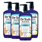 Dr Teal's Pure Epsom Salt body wash bottle refreshes skin