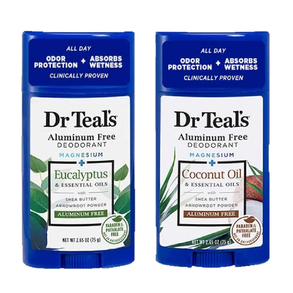 Dr Teals deodorant gift set with eucalyptus for long-lasting freshness