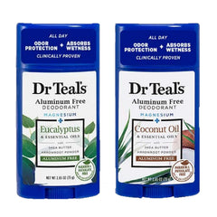 Dr Teals deodorant gift set with eucalyptus for long-lasting freshness