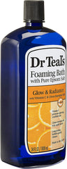 Dr Teal's foaming bath in spa-like bathroom scene for relaxation