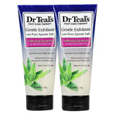 Dr Teal's Softening Remedy Coconut Oil Foot Scrub 2-pack shown for smooth feet and nourishment