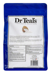 Dr Teal's unscented Epsom salt bags reseal securely for easy storage.