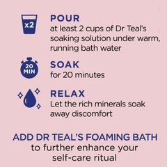 Dr Teal's Warm Autumn Comfort salt bag side angle for calming aromatics.