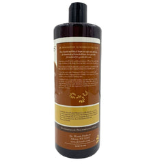 Dr. Woods almond castile lather creating rich foam for deep cleansing.