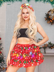 DRESBE LED tutu closeup reveals colorful glow for festive looks
