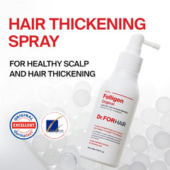 DR.FORHAIR Folligen Tonic ingredients illustration highlights nourishing botanicals.
