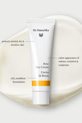 Dr. Hauschka Rose Day Cream rose essence highlights nourishing balm texture.