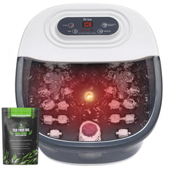 Drizo foot spa bath massager with heat and bubbles for relaxing soak