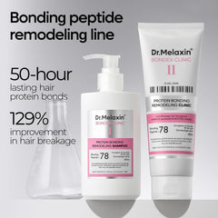 Dr.Melaxin Bondex hair application demonstrates easy at-home conditioning for damaged strands