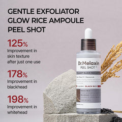 Closeup of the ampoule applying texture; silky formula for comfortable use.