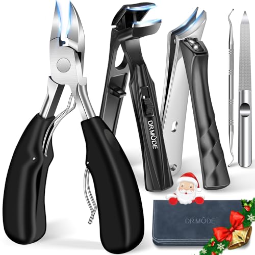 DRMODE big podiatrist toenail clipper trims thick nails with professional precision at home.