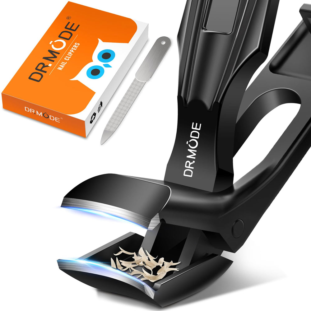 DRMODE corta uñas de los pies con cabeza angulada para precisión