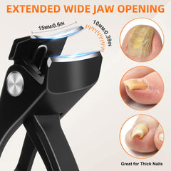 DRMODE podiatrist-style toenail clippers curved blade for precise trims