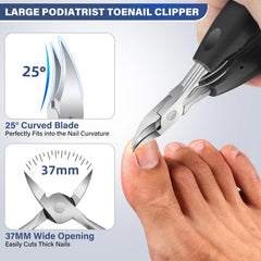 DRMODE upgraded 45-degree slanted nail clipper captures ingrown edges with control.