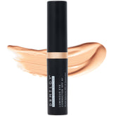 DRMTLGY Luminous Eye Corrector SPF 41 bottle close-up with peach-toned color correction.