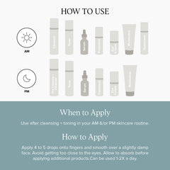 DRMTLGY Needle-less Serum hydration bead illustrating lasting moisture on skin.