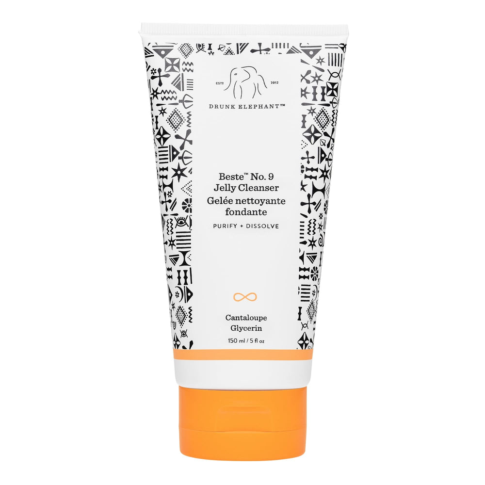 Drunk Elephant Beste No. 9 Jelly Cleanser bottle front for daily makeup removal