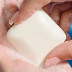 Drunk Elephant Juju Bar close-up highlighting fragrance-free cleansing.