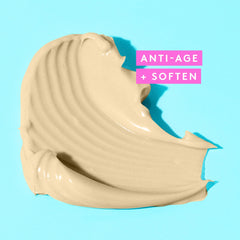 Drunk Elephant Therabu Buttered Reparative Hand Cream texture swatch shows smooth, non-greasy feel.