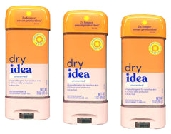 Dry Idea aplicación rápida de gel antitranspirante para secado rápido.