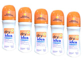 Dry Idea Fresh Linen roll-on bottle shown for all-day freshness.