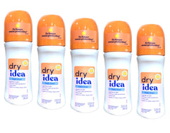 Dry Idea Fresh Linen roll-on bottle shown for all-day freshness.