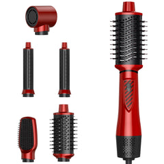 Dryhsip 5-in-1 air styler front view showing compact travel-ready design for styling on the go