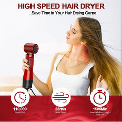 Dryhsip hair styler attachments laid out for curling and straightening versatility